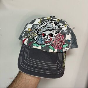 Y2K Ed Hardy Style Snapback Hat